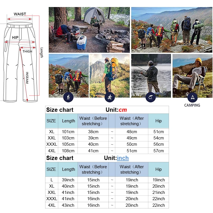 Spring Hiking Pants Men Waterproof Can be converted into shorts Fishing Wear Climbing Clothes Quick Dry Anti-UV Trousers