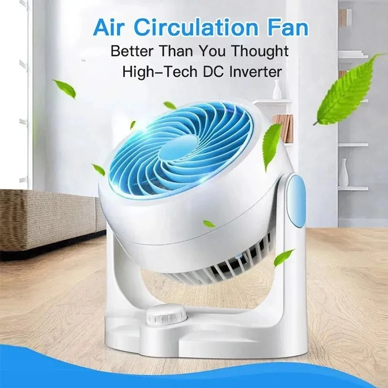 

Air Circulation Fan Foldable Portable Electric Air Cooling Table Fan USB Rechargeable Remote Control Circulation Wall Mounted