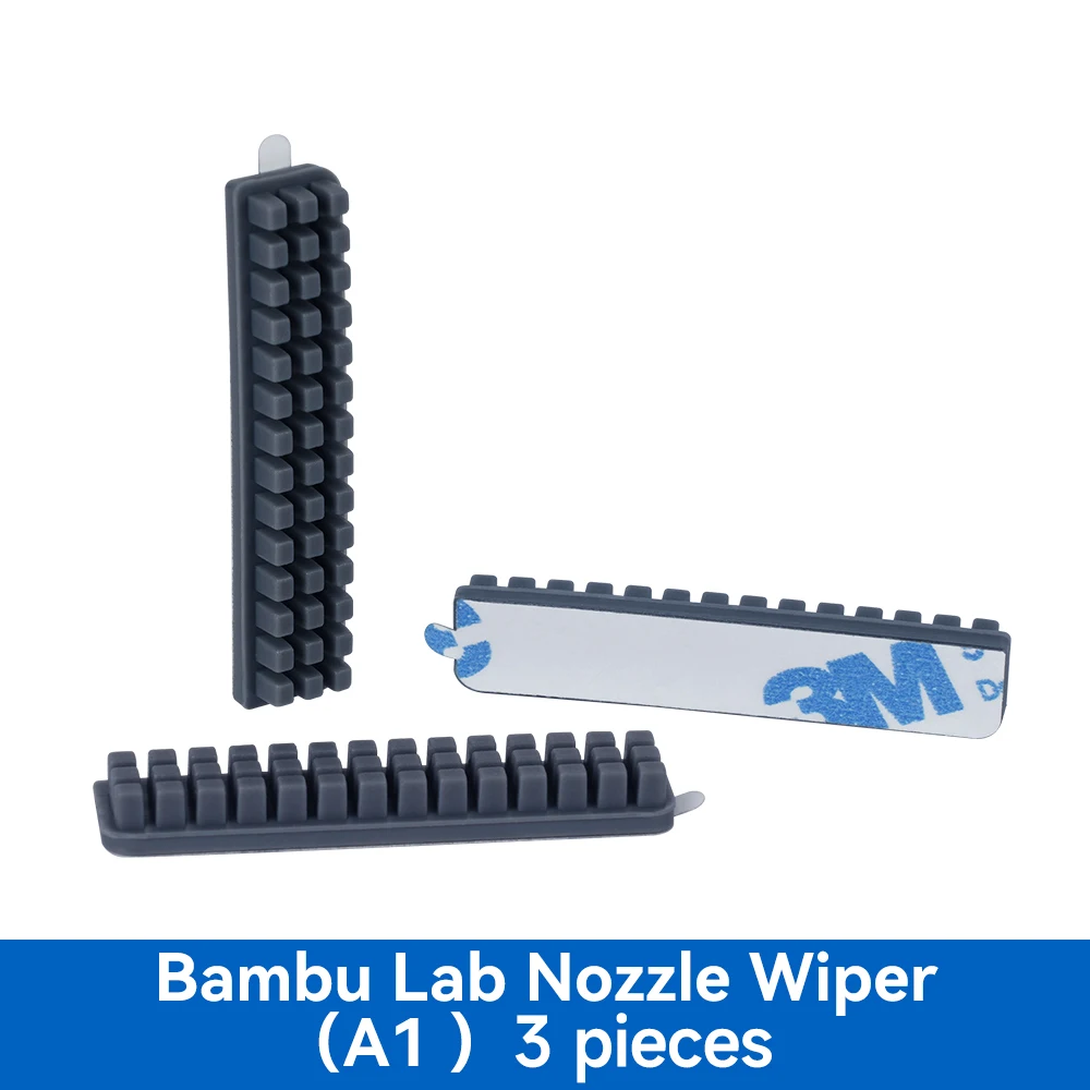 Nozzle Brush For Bambu Lab A1 Wiper Silicone Brush Hotbed Mounted Scrubbers For Bambulab A1 Cleaning Tool 3D Printer Accessories