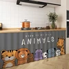 Cabinet Door Curtain Dustproof Curtain Decorative Wardrobe Bookcase Curtain for Kitchen Cupboard No Punching Covering Cloth 3