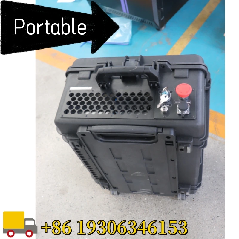 Trolley Case Mini Laser Metal Cleaning Machine Car Parts Equipment accessory Rust Oil Stains Remover 200w
