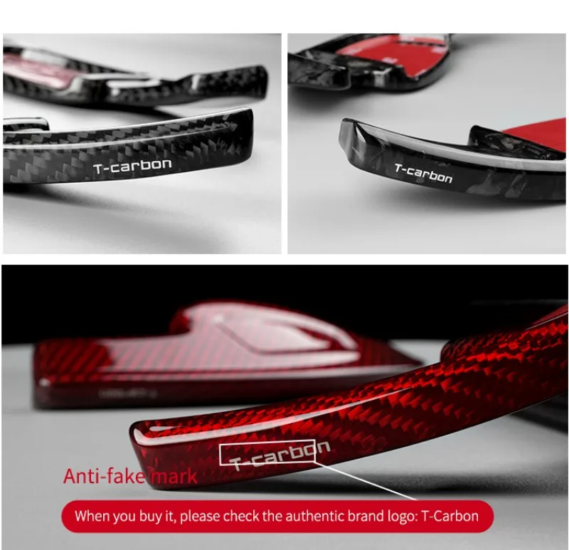 Carbon Fiber Steering Wheel Extension Shift Paddle Shifter For Audi RS Series RS4 RS5 RS7 Car Gear Accessories Paddle Shifters