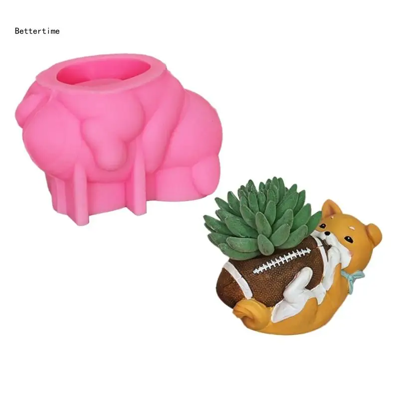 

B36D Flowerpot Dish Storage Mold Trinkets Tray Tool DIY Home Decor Handmade Mold