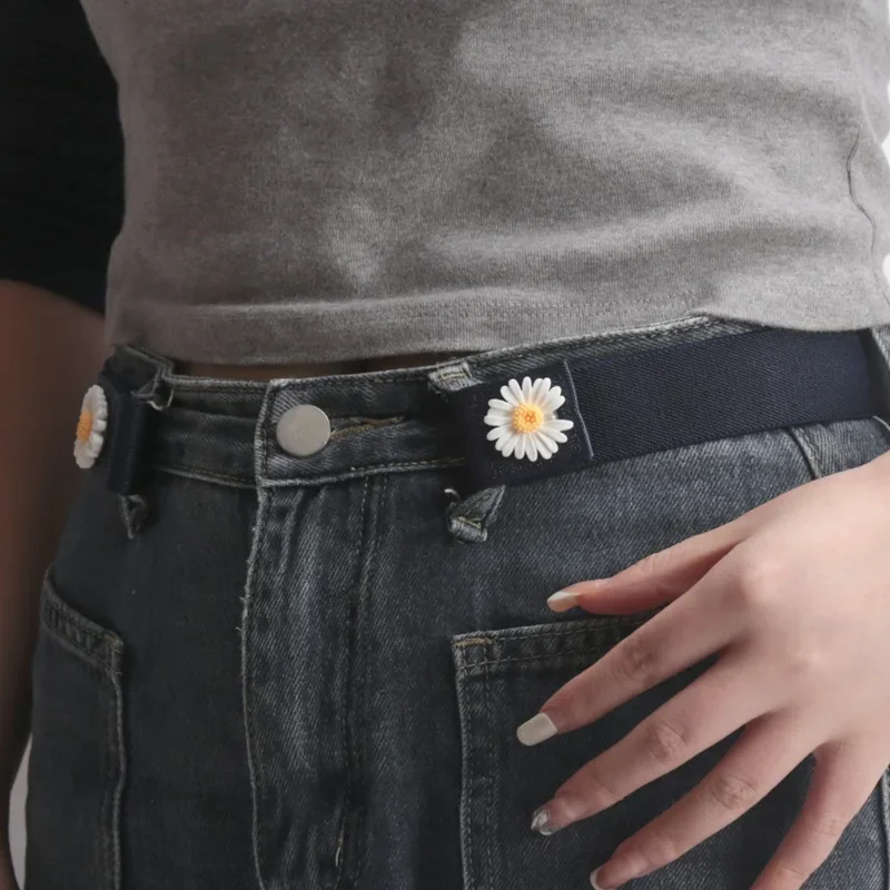 Women Buckle-Free Elastic Waist Belt for Pants Person Adjustable Seamless Invisible Waist Buckle Jeans Waist Tightening Tool