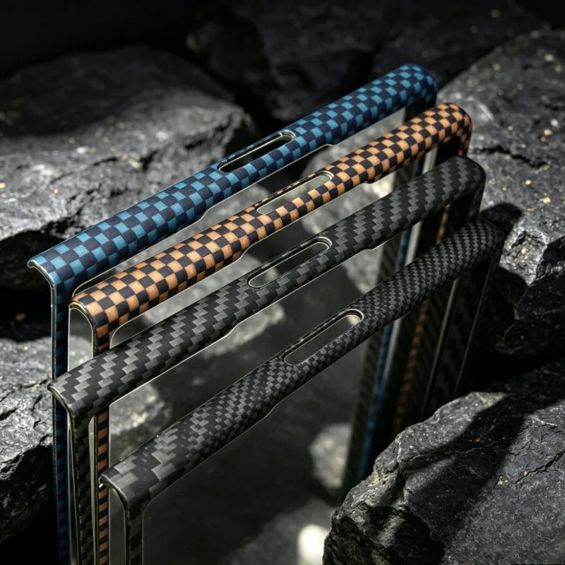 Ultra Durable Woven Grain Front Bezel Guard with 1500D Rim Texture