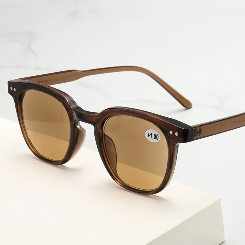 Ahora Fashion UV Protection Reading SunGlasses For Women Men Gray Tea Lens Presbyopia Eyeglasses UV400 oculos With Diopters 2