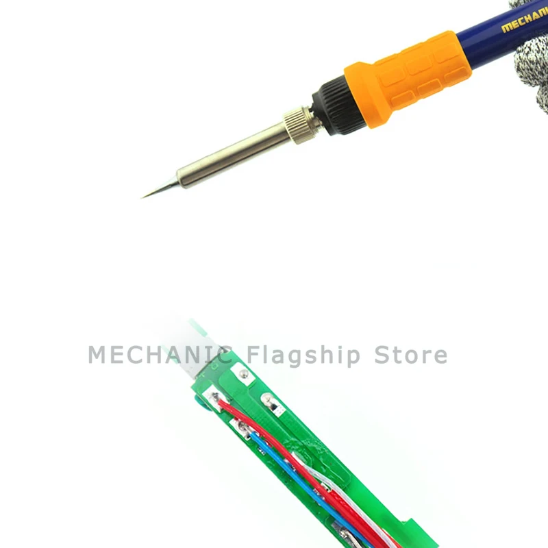 Hot Air Soldering Station MECHANIC HK-8586D 700W 2 In 1 SMD Soldering Iron Repair LED Digital Display Heat Gun Soldering Tool 5