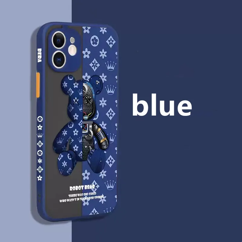 thumbnail image 1 of Funda de oso mecánico para iPhone, carcasa compatible con modelos 12, 13, 14 Pro Max, 14 Plus, 11, 12, 13 Pro Max, Mini, 1 of 5