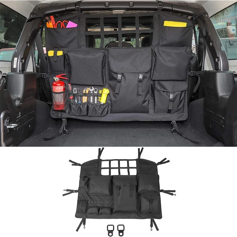 

Car Trunk Storage Bags Pet Dog Barrier for Jeep Wrangler JK JL 2007-2018 2019 2020 2021 2022 2023 BJ40Plus 4-Doors Accessories