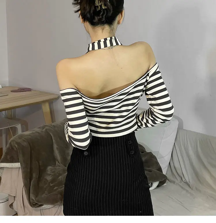 KOSAHIKI Pretend Two Items Patch Lengthy Sleeve Tshirts Ladies Harajuku Graphic Tee Y2k Tops Aesthetic Egirl Summer season Skinny T-shirt Goth 7 S30da72cff43f416f9c19425ab18cbe1bL