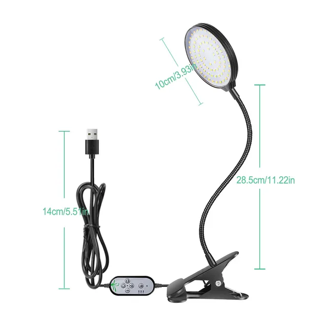 Led Grow Light Gooseneck Clip A Lámpa Kék Piros Teljes Spektrum Beltéri Növény Termesztési Lámpák Növények Palánták Virág Otthoni Sátor - Image 6