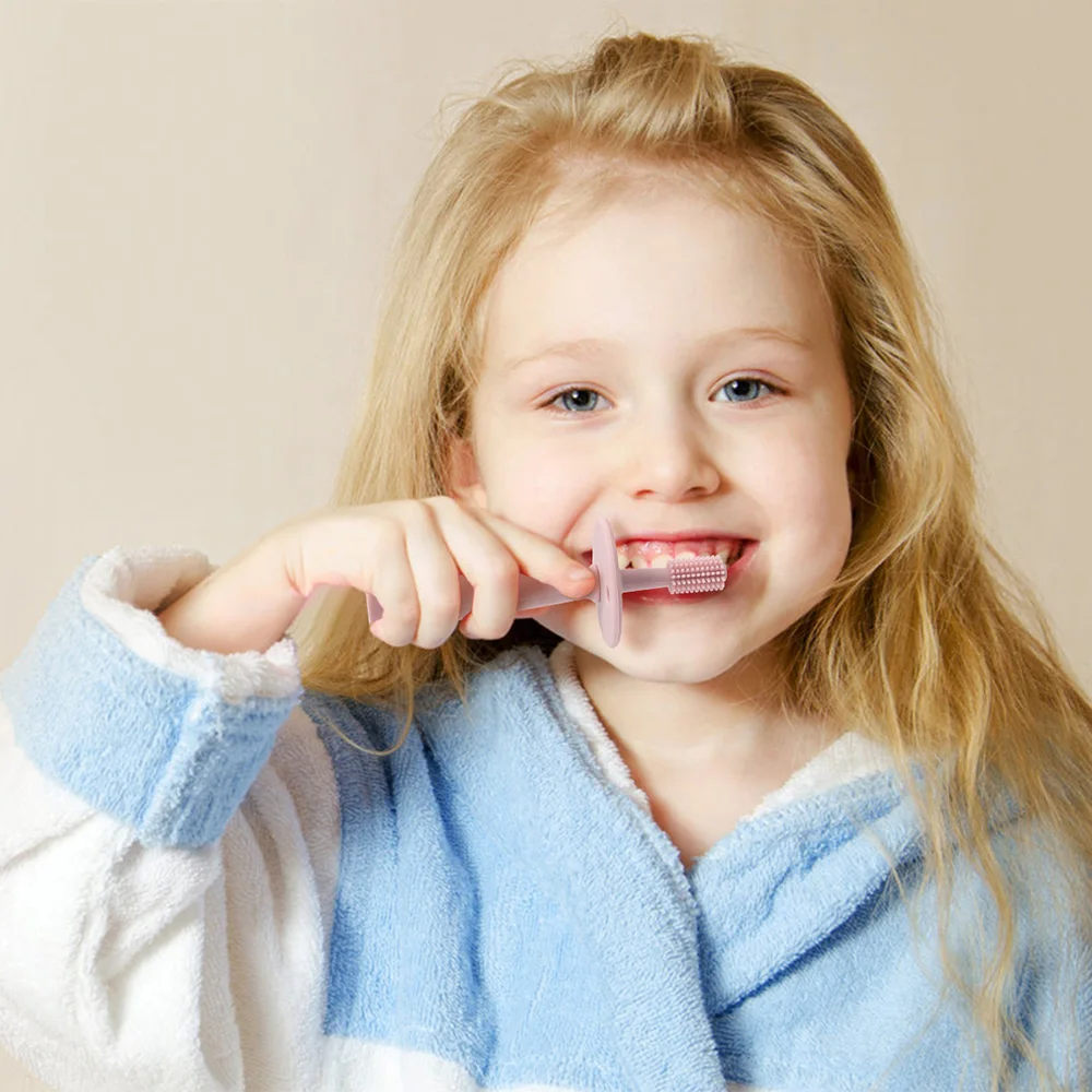 Baby Soft Toothbrush BPA Free Silicone Infant Tooth Teeth Clean Brush Food Grade Silicone Bebes Oral Health Care Kid Items 4