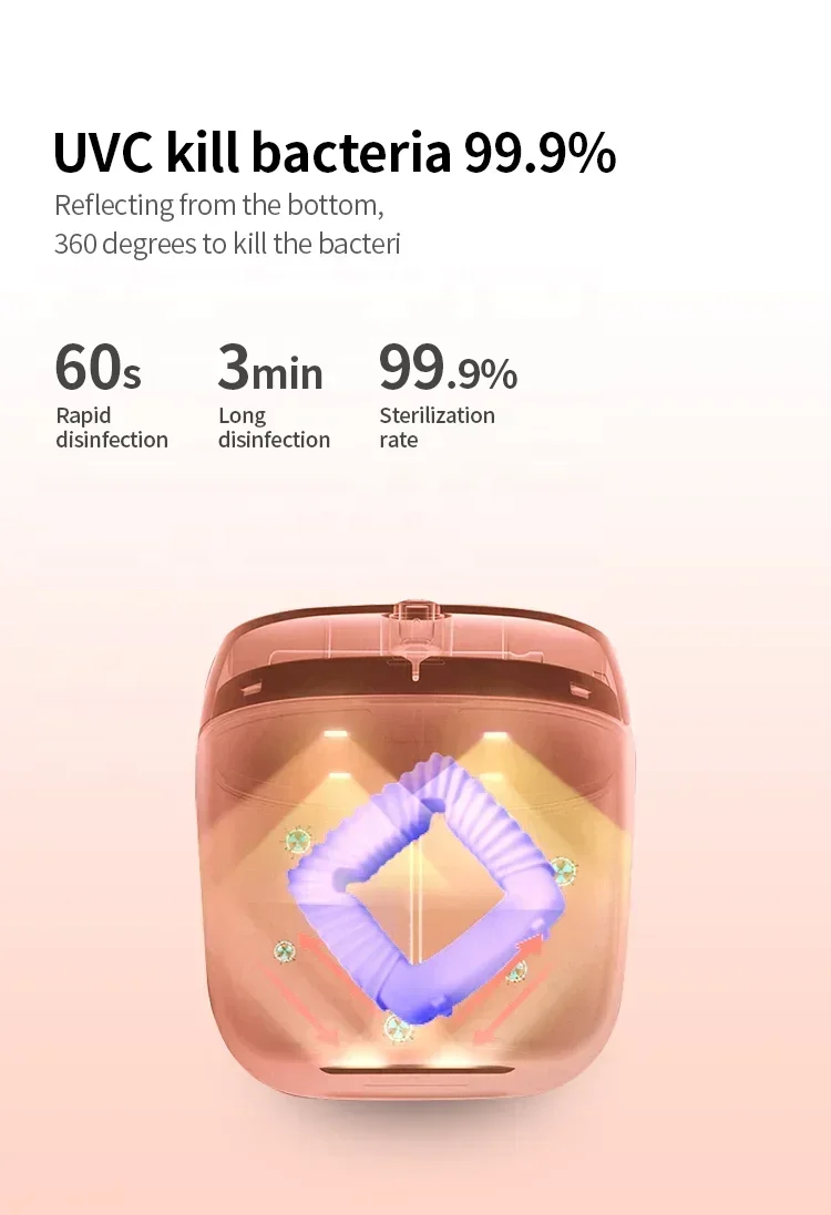 Mini Portable soother Watch Jewelry Headset Sterilizer ULTRAVIOLET Disinfection Baby Products Pacifier Sterilizer