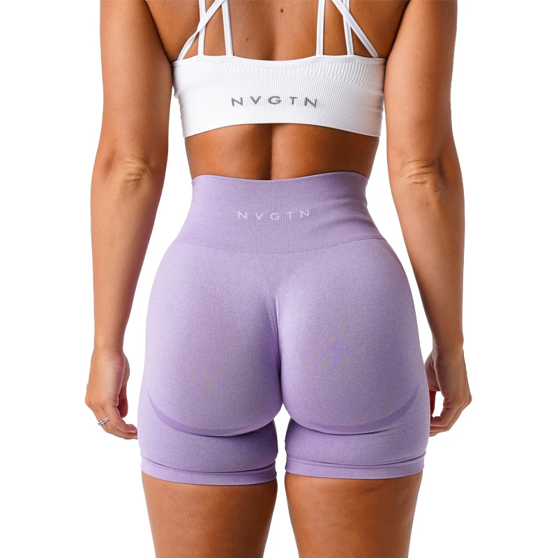 NVGTN Seamless Women Push Up Booty Workout Shorts Fitness Sports Short Gym Clothing Yoga