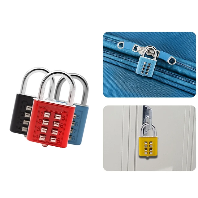 EGFirtor Smart Password Code Combination Padlock Suitcase For Luggage Travel Code Smart Lock Code Keyed Anti-thieft Lock 6