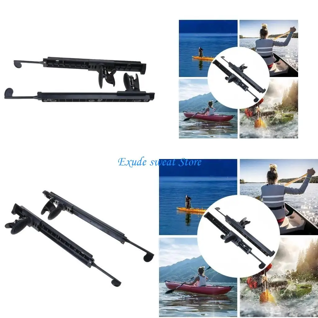 900D 카약 조절 가능한 발판 조정 페달 카약 풋 페그 브레이스 풋 제어 시스템..