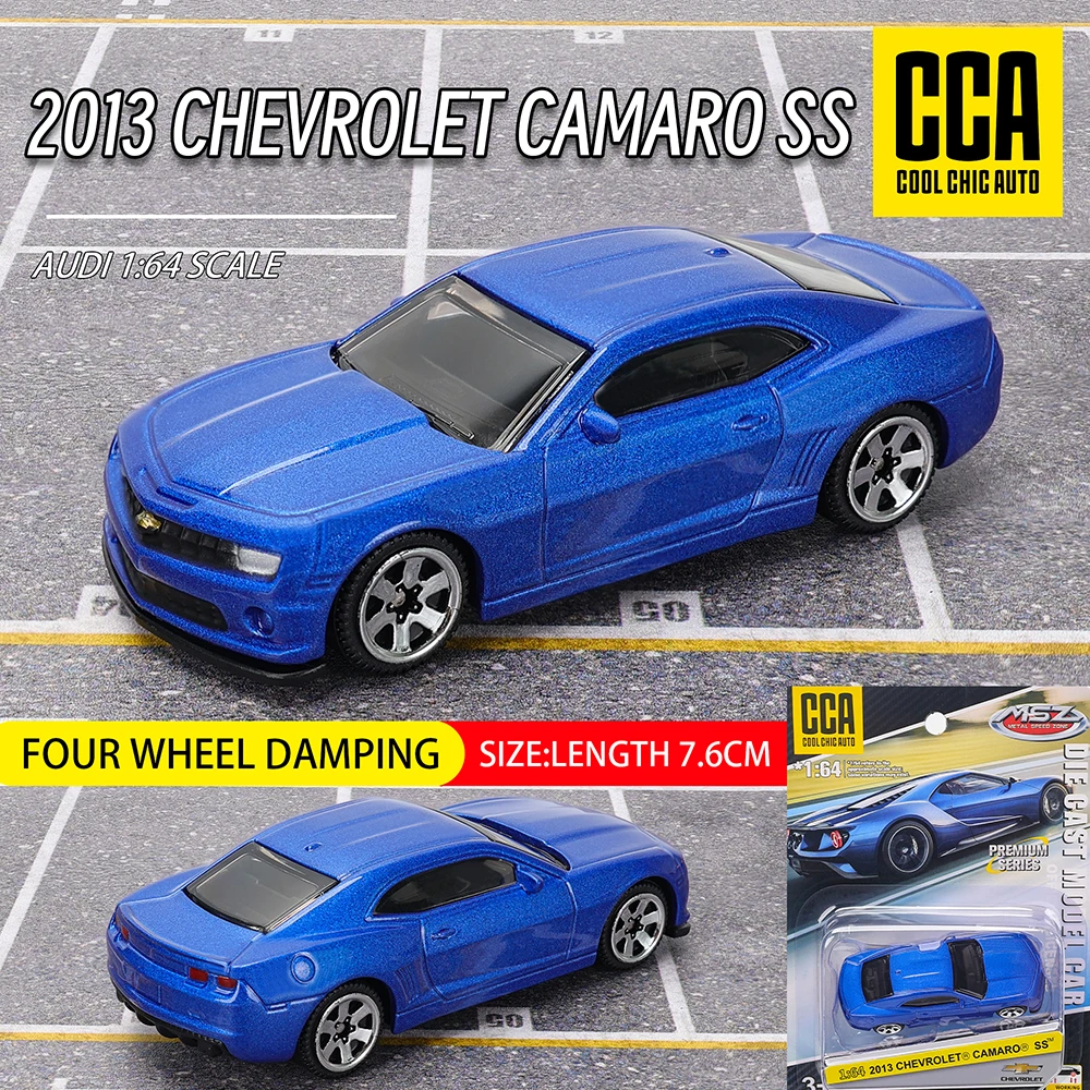 Modellino Auto Diecast Scala 1:32 – CCA Gulf Station Con Fusca, Bus, Ford GT, Camaro
