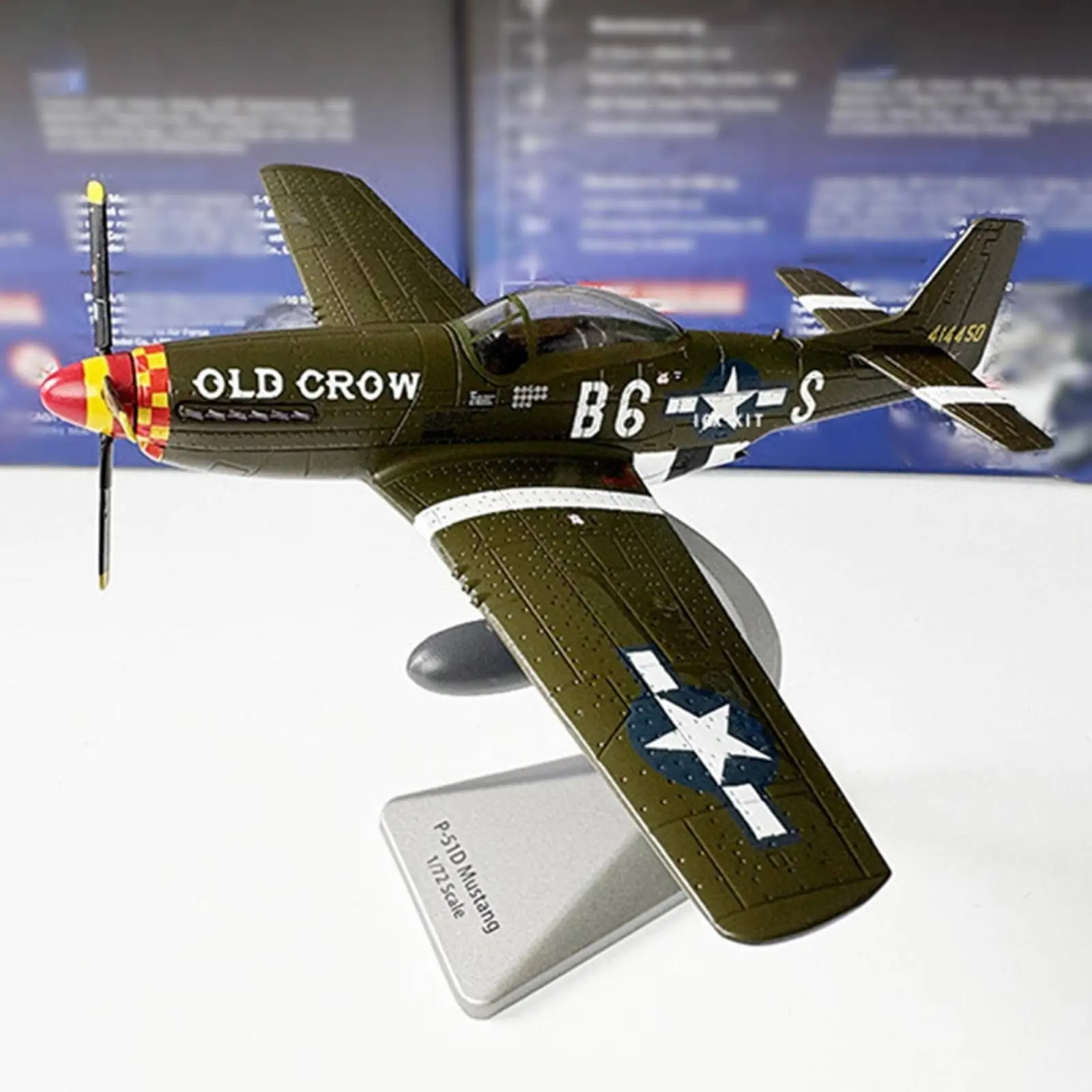 Maquette Avion Mustang P-51D 1/72 Métal Moulé Support