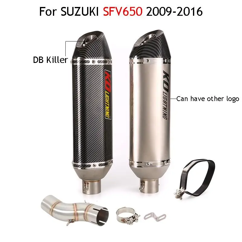 

Выхлопная система для SUZUKI SFV650, 2009-2016, 51 мм, 470 мм