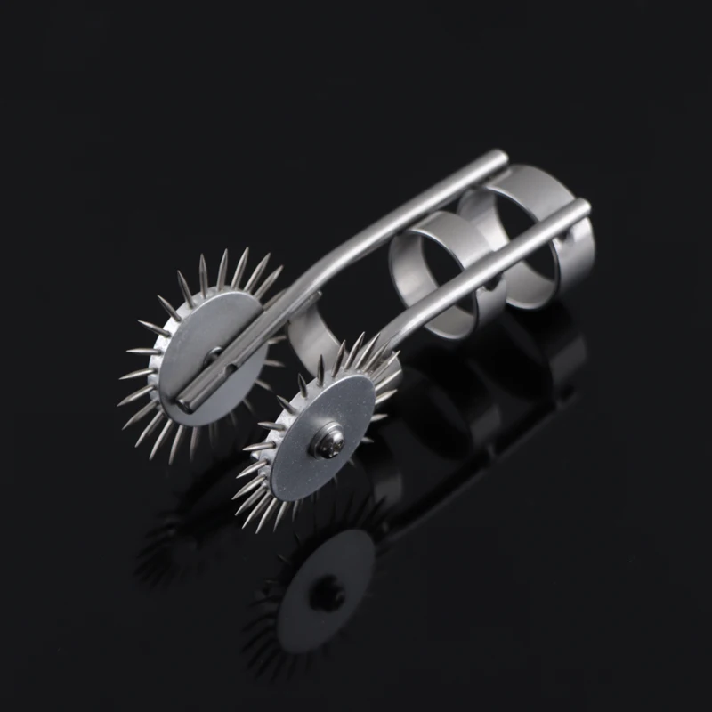 New Stainless Steel Pinwheel Needles Wheel Roller Submissive Fetish Sex