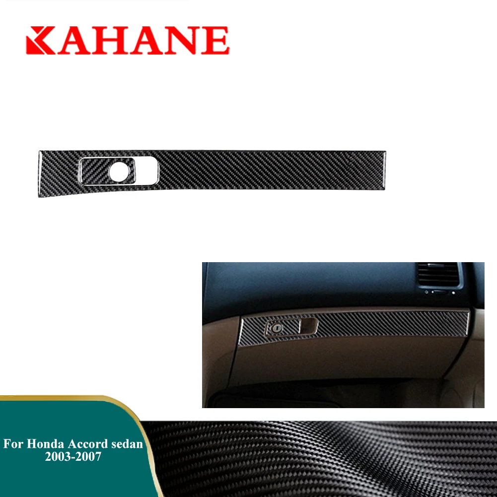 

For Honda Accord Sedan 2003 2004 2005 2006 2007 Carbon Fiber Stickers Glove Box Panel Trim Car Interior Decorative Accessories