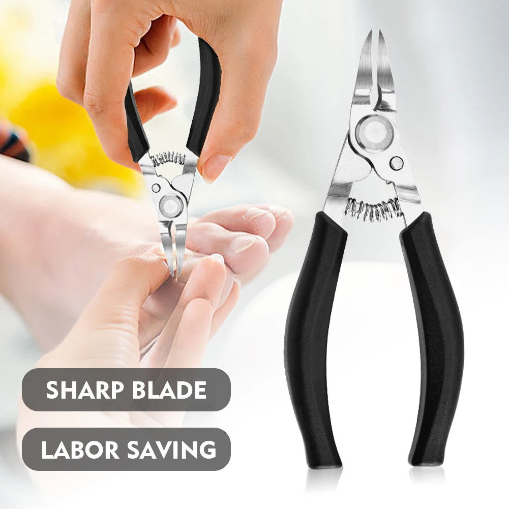 Home Salon Safe Nail Clipper Ingrown Toenail Curved Blade Compact Heavy Duty Stainless Steel Professional Precise Cutting Edge