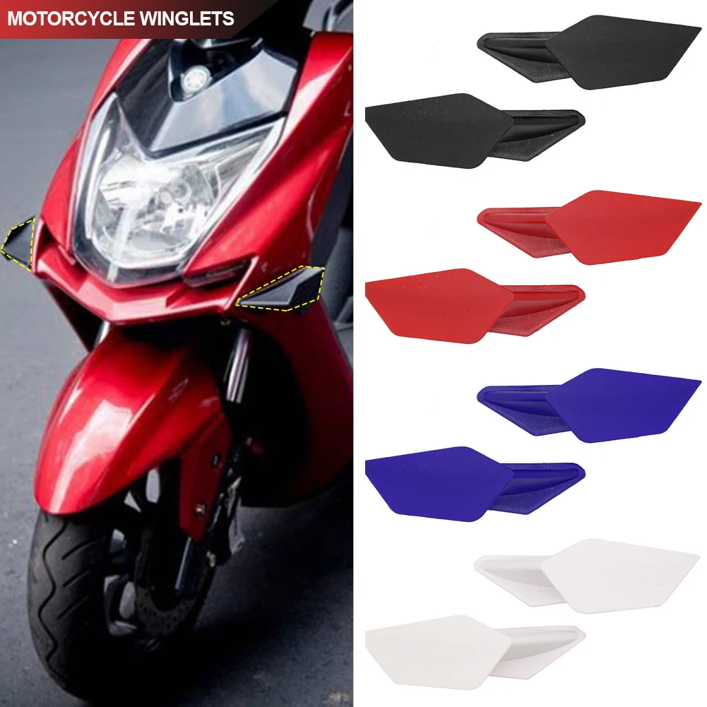 1Pair Motorcycle Aerodynamic Winglets Spoiler Wing Kit Adhesive for Yamaha Suzuki Kawasaki Honda H2/H2R Accessories