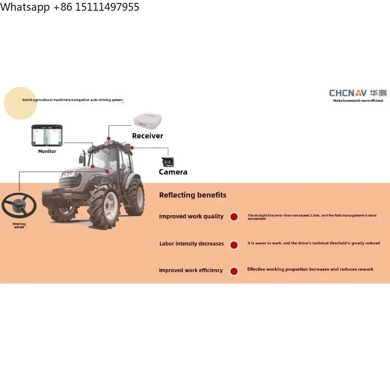CTI 네비게이션 CHCNAV NX510 자율주행 안드로이드 OLED 바 오리지널 베이더우 트랙터 이식기 게으른 사람들을 위한 플라스틱 재질