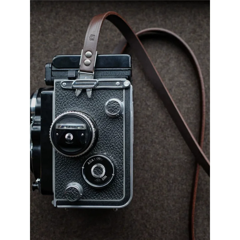 새로운 가죽 카메라 숄더 스트랩, 롤라이플렉스 3.5F 2.8F TLR 카메라에 적합한 시저 버클 포함