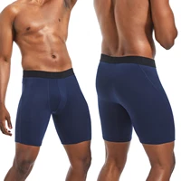 Jambe longue 3 pièces Pack hommes culottes Polyester sous-vêtements mâle marque Boxer et caleçon pour Homme Lot luxe ensemble Sexy Shorts Slip 6