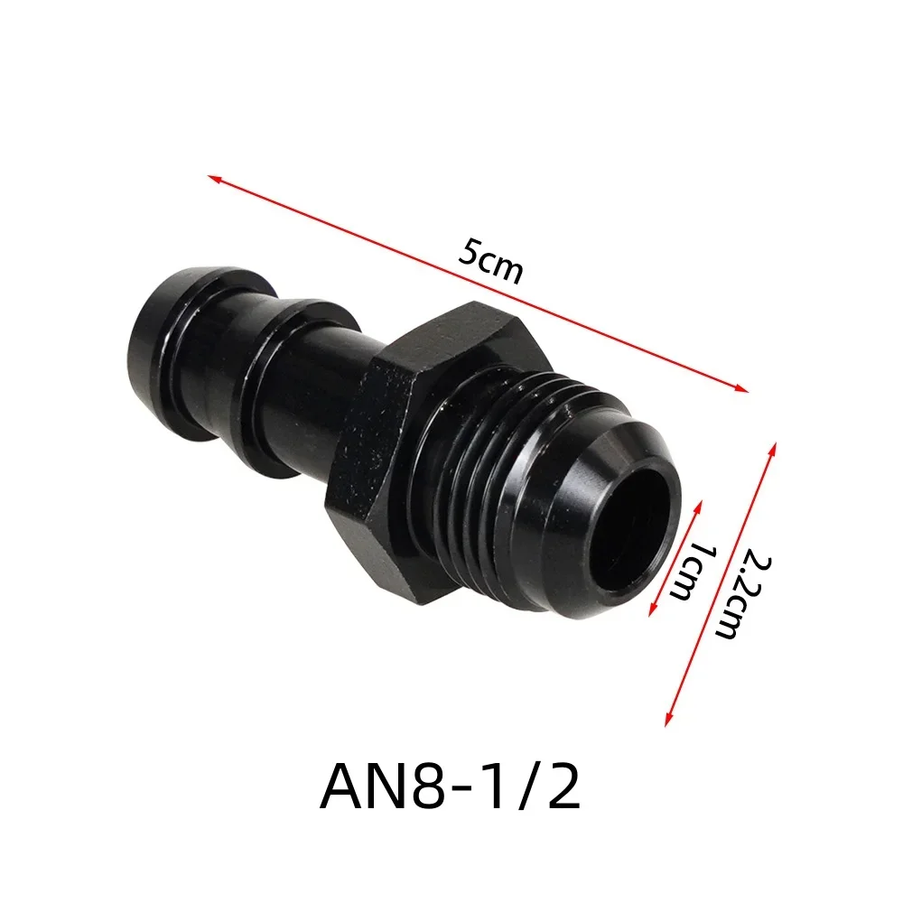 Hose Coupler Male 6AN AN-6 To 3/8" AN6-5/16 Male 8 AN AN8 to 1/2 Hose Barb Adapter Fitting Push Lock