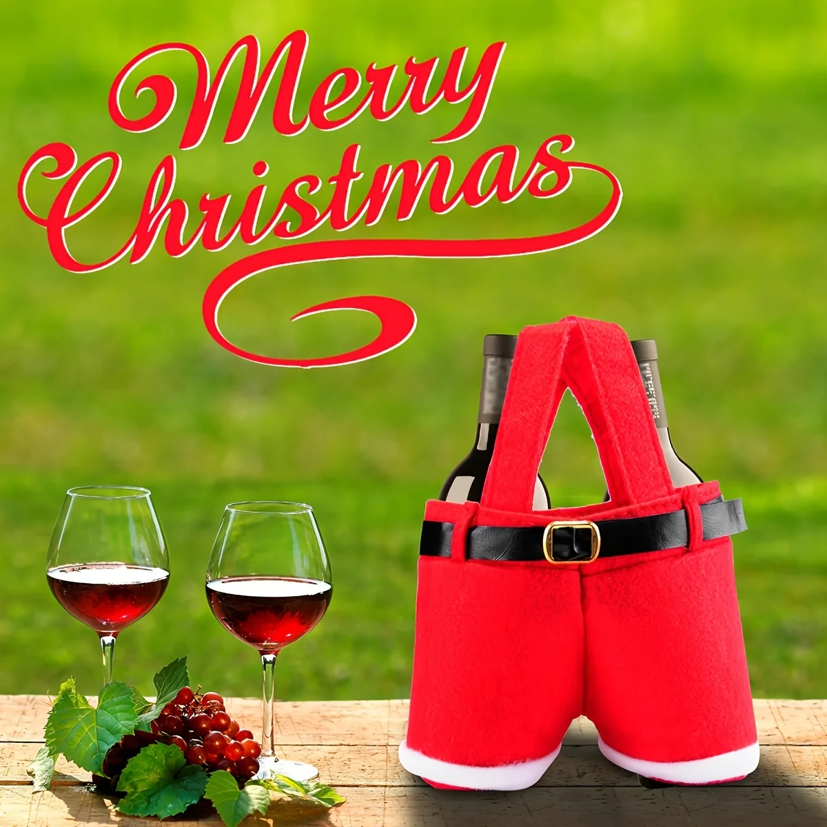 Festive Santa Shorts Holiday Gift Bag