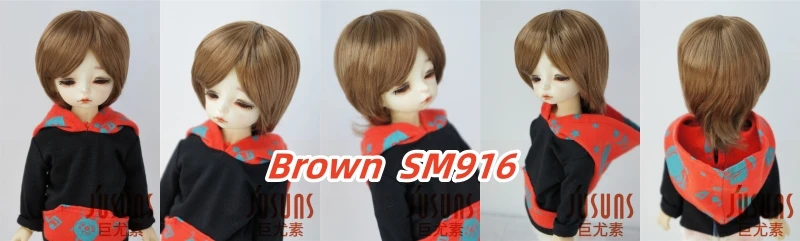 JD081 1/12 1/8 1/6 1/4 1/3 Synthetic Mohair Doll Accessories Short Girlish Cut Lati White&Yellow OB11 YOSD MSD SD BJD Wigs