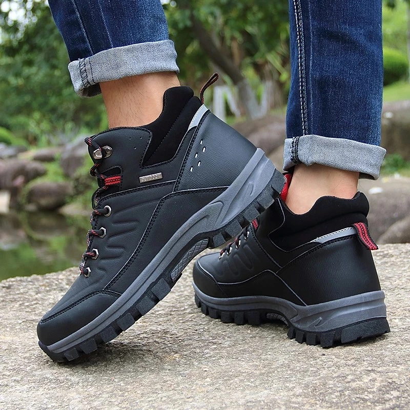 Winter Men Boots Fur Warm Snow Boots Waterproof Ankle Outdoor Men's Sneakers Footwear winter snow boots men boots
