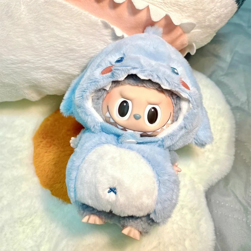 Discoun 17cm Cute Mini Plush Doll Clothes Outfit Accessories For Korea Kpop Exo Labubu Ii Idol Doll Sitting Party Cloth Diy Gift