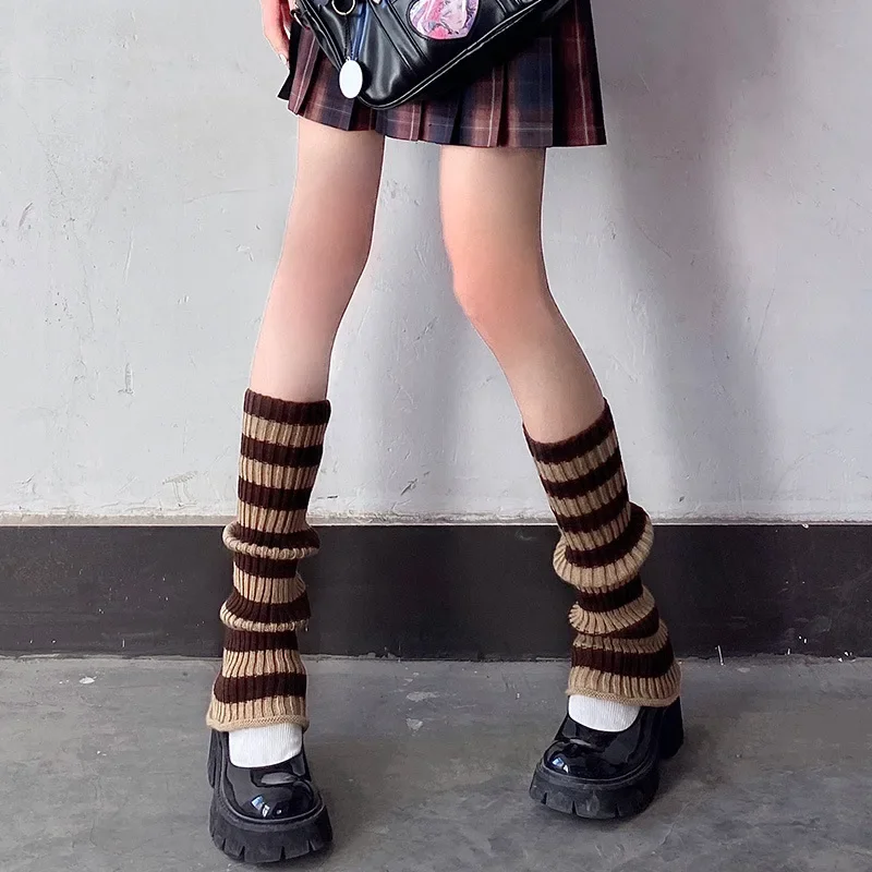 Description Picture 2 of itemLolita Leg Warmers Y2K Girls Long Socks Women Wool Knitted Foot Cover Arm Warmer Autumn Winter Crochet Heap Socks Boot Cuffs