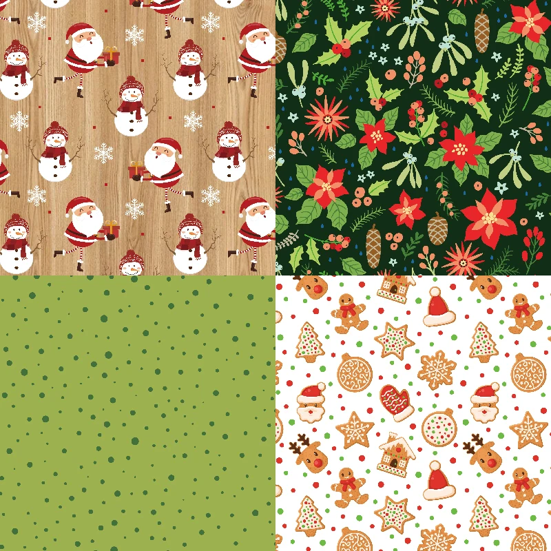 Panalisacraft 24 sheets 6"X6" Classic Christmas Scrapbook paper Scrapbooking patterned paper pack DIY craft Background