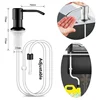 Stainless Steel Soap Dispenser Extension Tube Kit Kitchen Sink Liquid Soap Dispenser Bathroom Lotion Detergent Hand Press Pumps 1