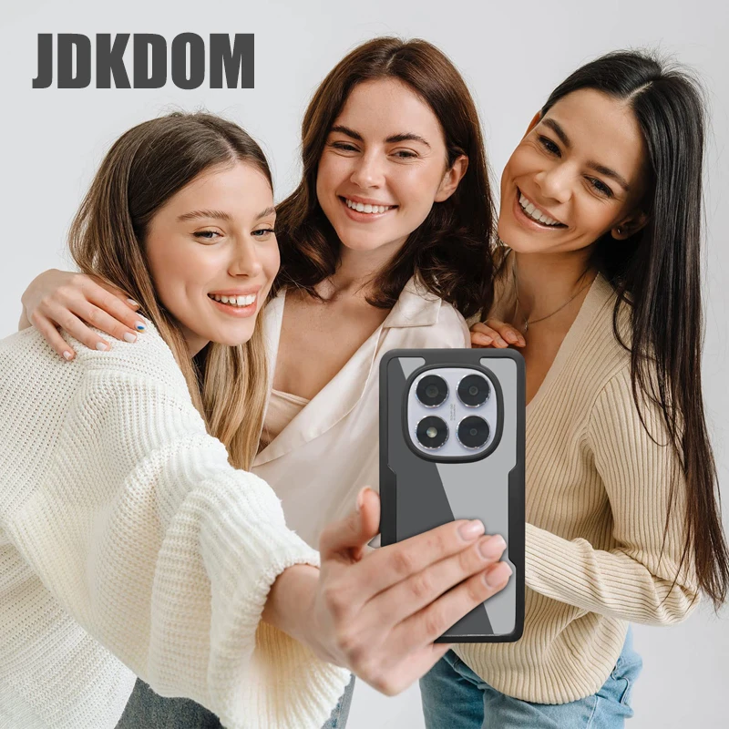 JDKDOM Shockproof Clear Phone Case with Enhanced Protection