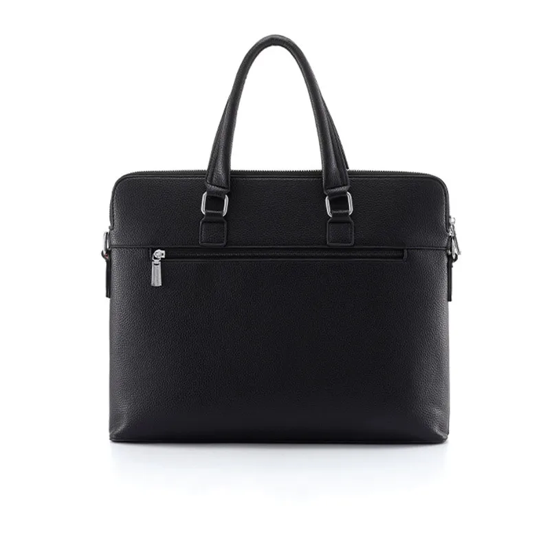 Luxury Business Men's Briefcase Fashion Leather Handbag Office Male Shoulder Messenger Bag Large Capacity Laptop Bag