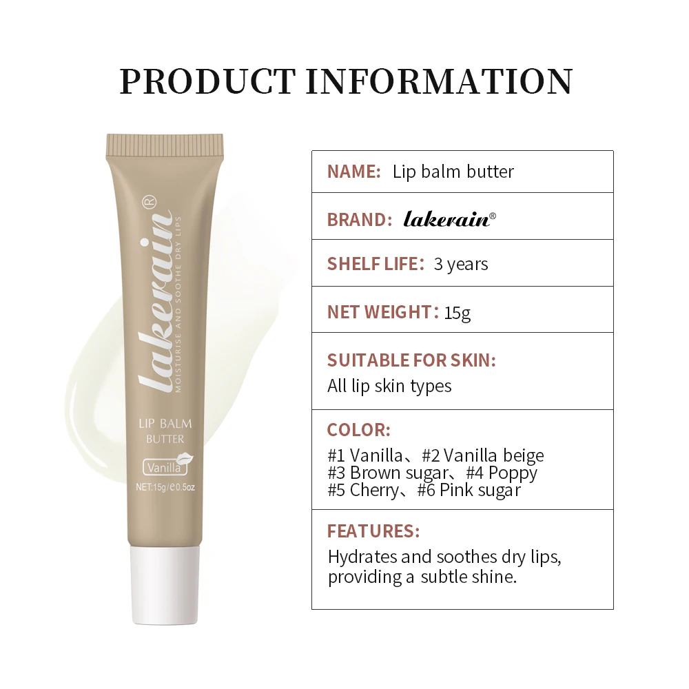Crystal Lip Balm Butter Soft Tube Moisturizing Lip Gloss Oil Nude Brown Plumping Transparent Lip gloss Beauty Cosmetics Makeup 6