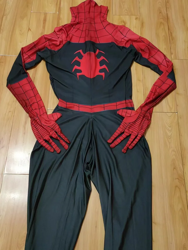 大人のためのスパイダーマンコスプレスーツ,peter parker Suit,タイツ