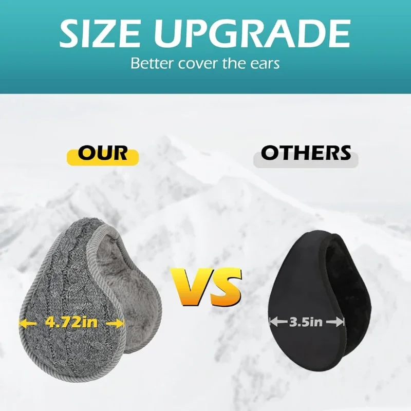 Winter Outdoor Ear Warmer Windproof Earmuffs Thicken Plush Warm Fleece Earmuff Cycling Adjustable Warmer Soft Ear Muffs warm earmuffs,fur earmuffs