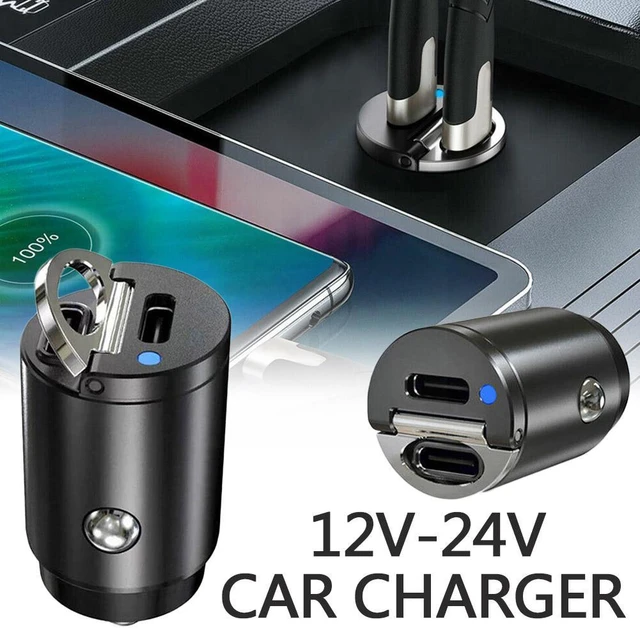 Mini chargeur de voiture GNE en alliage G USB, coque de prise