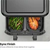 Chefman 6 Quart Dual Basket Air Fryer - Digital Touchscreen, Smart Sync Finish, Hi-Fry, Auto Shutoff, 2 Independent 3QT Nonstick 6