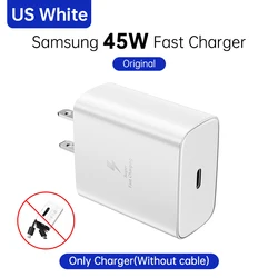 SAMSUNG 45W Super Fast Charging Wall Charger with 5A USB - C Cable - White 45W US Plug