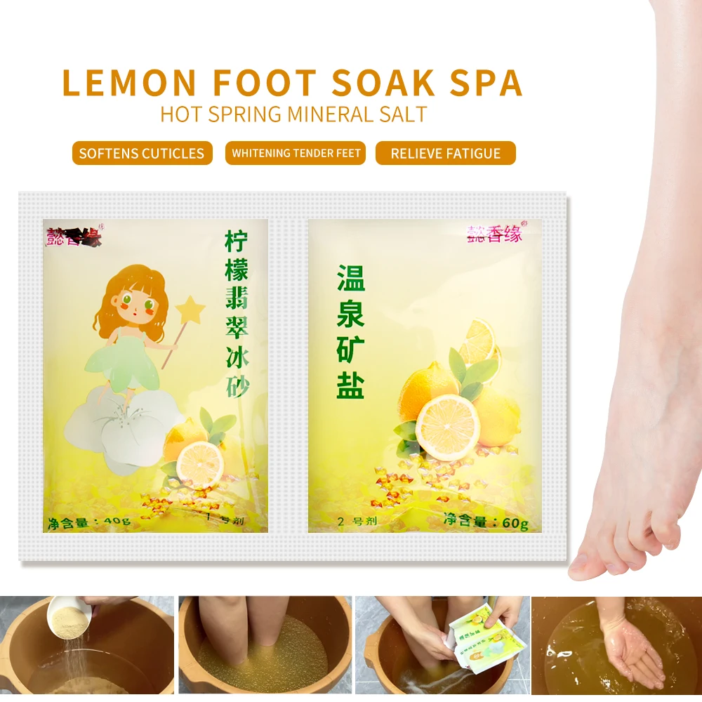 

700g Jelly Crystal Foot Salt Massage Exfoliator Scrub Pedicure Jelly Spa Foot Powder