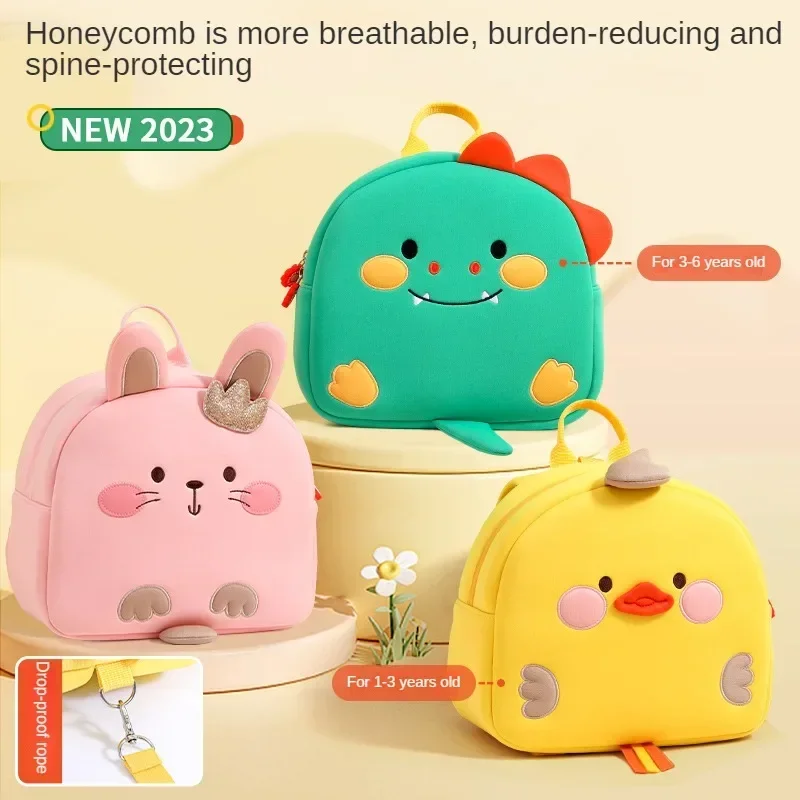 Kawaii Backpack Children's Kindergarten Cartoon Schoolbag Boy Girl Rabbit Packsack Baby Anti-lost Small Knapsack Kid Bag 1