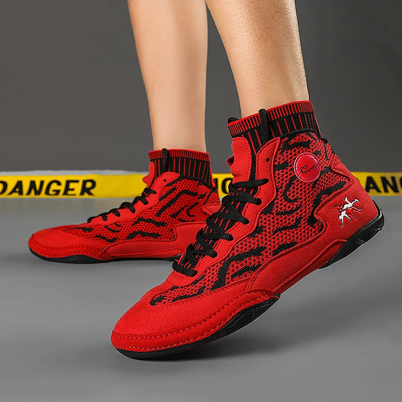 Unisex Men's Wrestling Shoes Comfortable Wearable Shoes Indoor Training Professional Boxing
