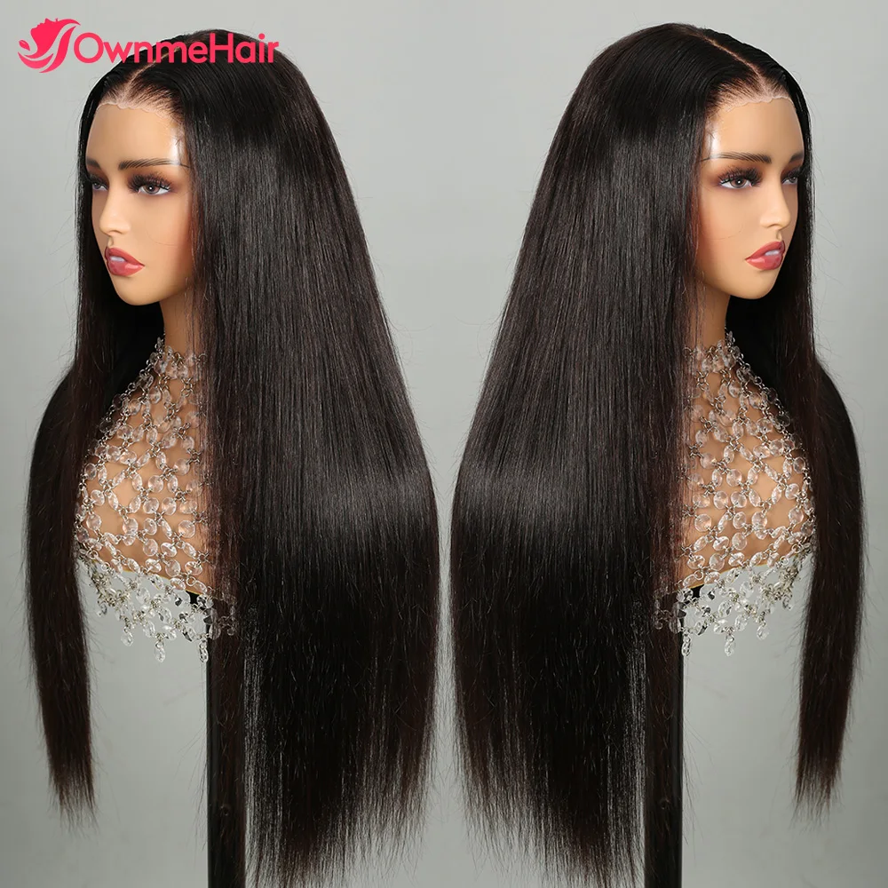 Lace Front Wig Human Hair Wigs Human Hair Wig Front Lace Wig Glueless 6x5 HD Lace Frontal Wig Pre Plucked Bleached Knots Pre Cut